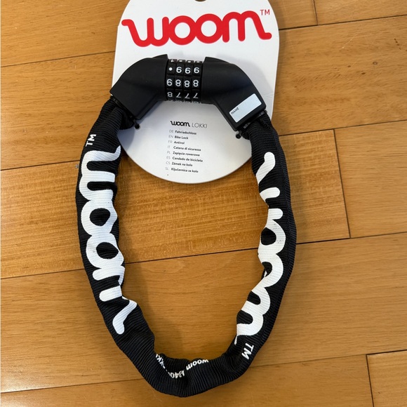 Woom Black Combination Lock Chain for kid bike - Picture 1 of 1